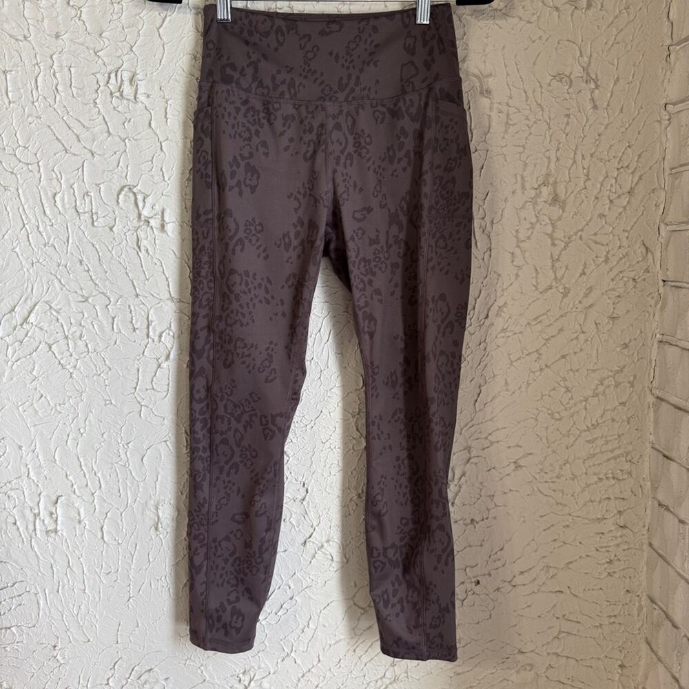 Women's Brown Leopard Print Leggings
